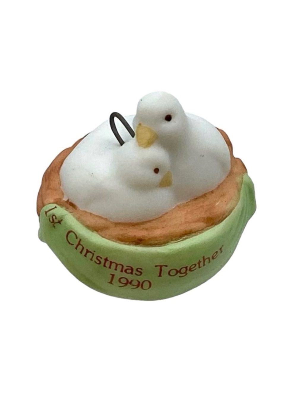 Hallmark 1990 “First Christmas Together” Miniature Christmas Ornament